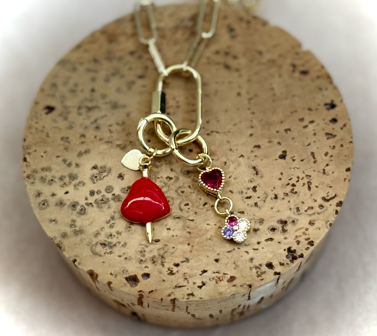 Heart Throb Drop Charm - Maricel