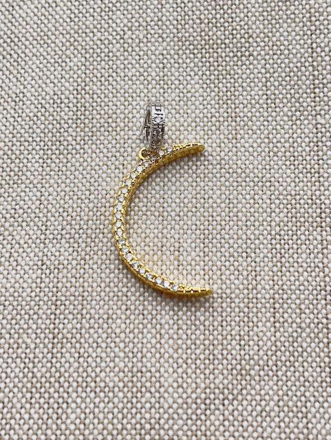 Cheeky Crescent Moon Charm - Maricel