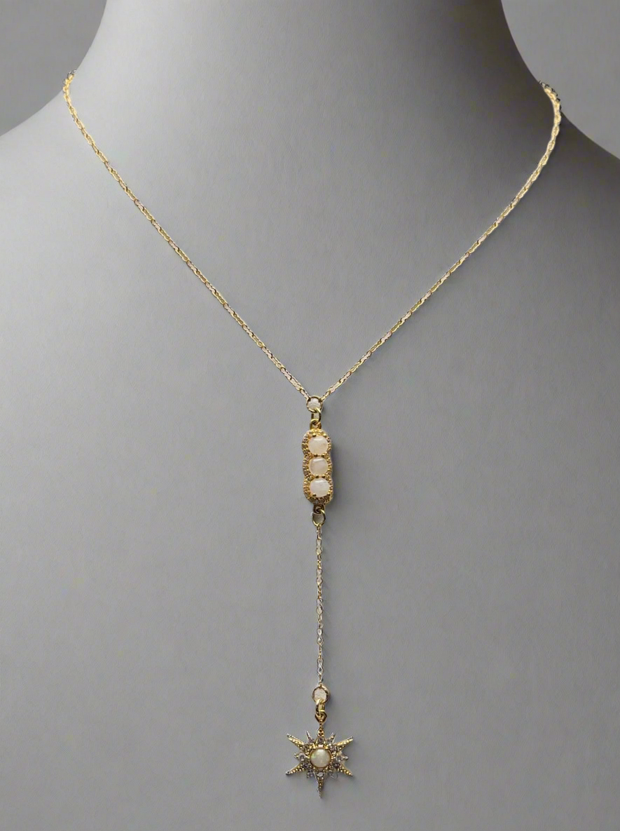 Falling From the Sky Lariat Necklace - Maricel