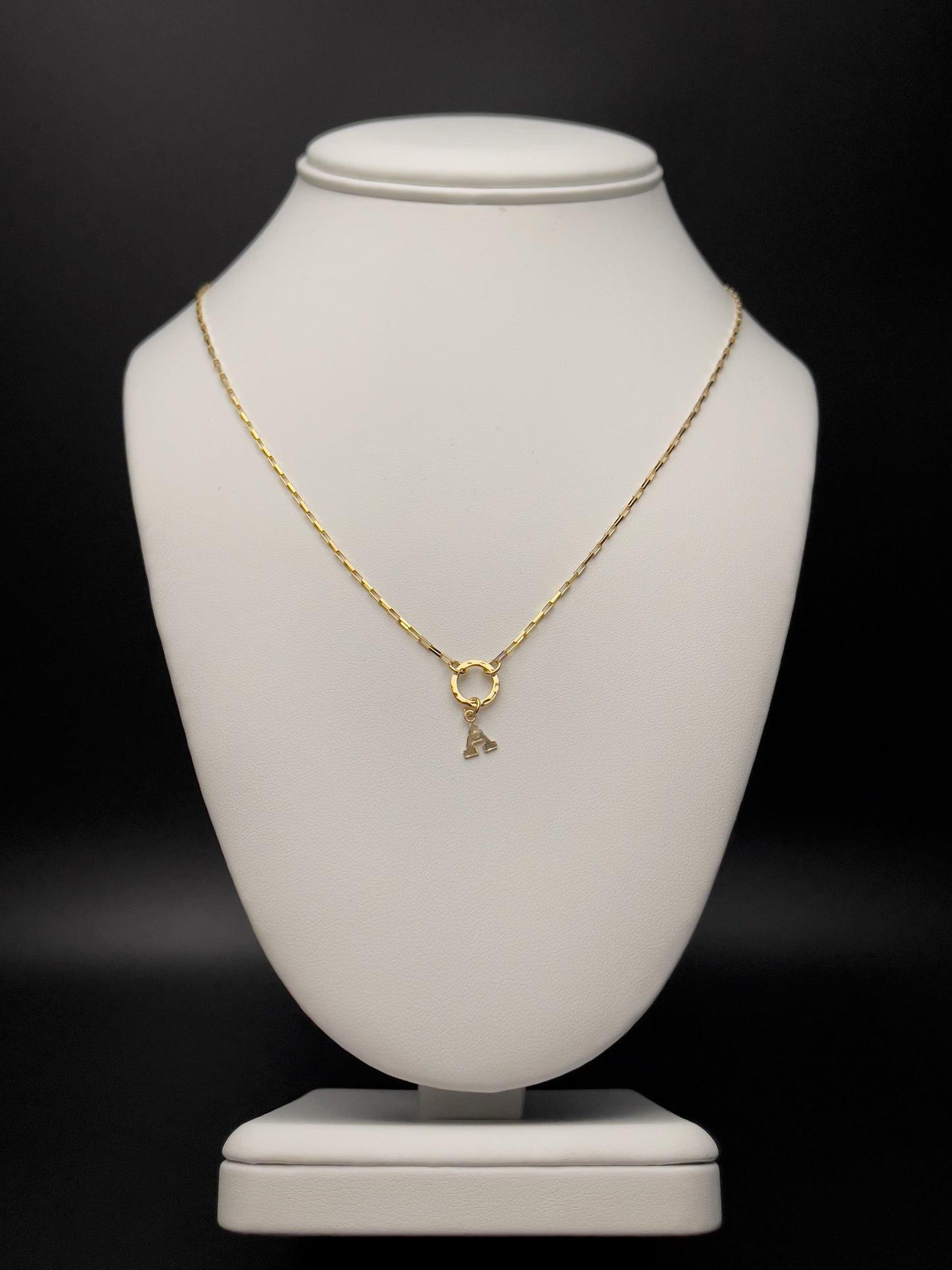 Image of necklace with an initial charm.